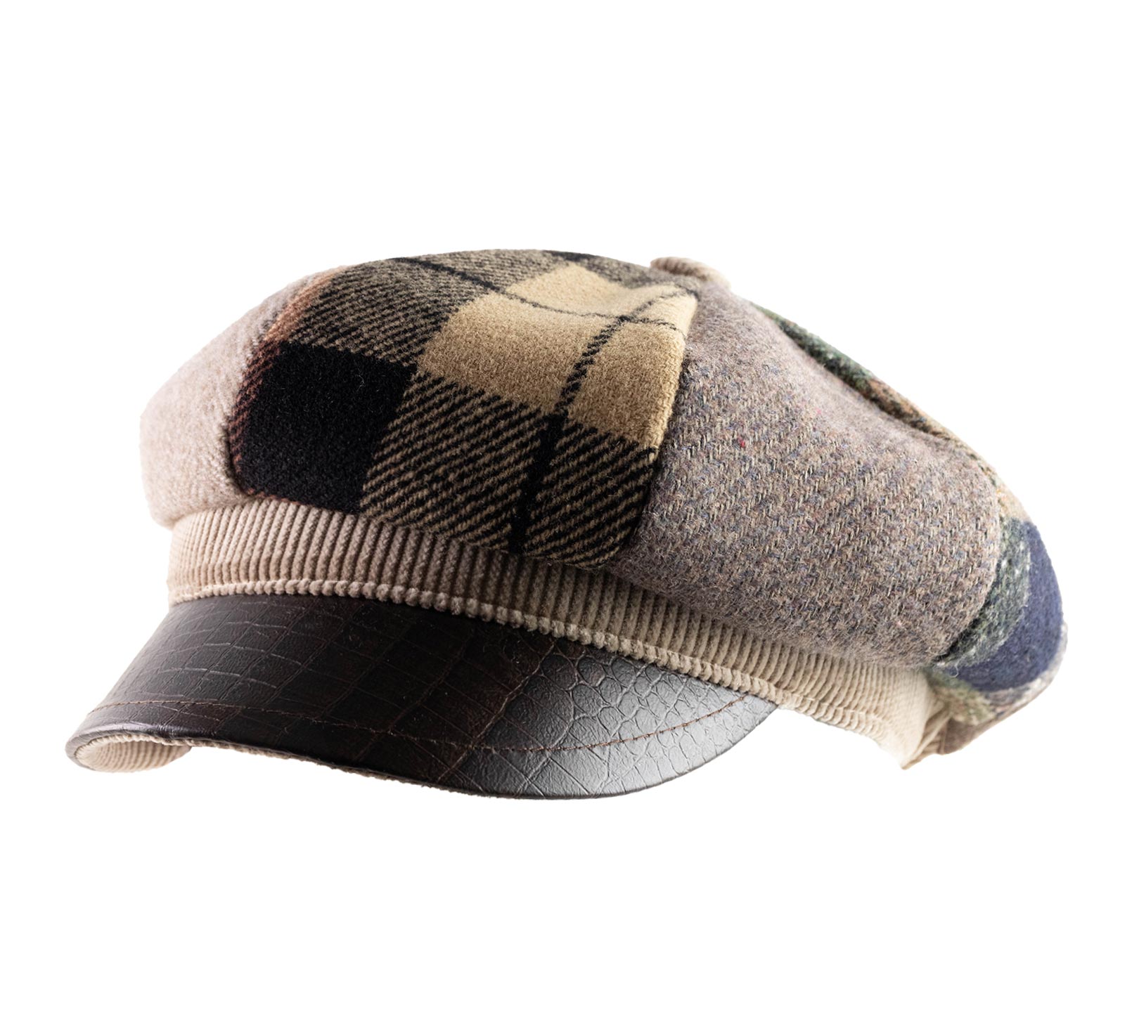 casquette gavroche tartan