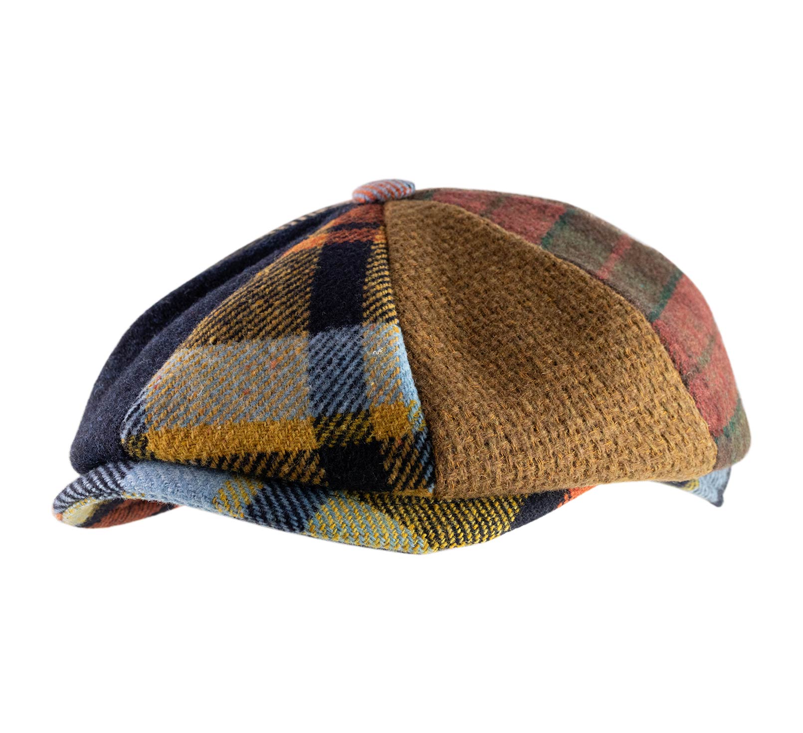 casquette laine patchwork