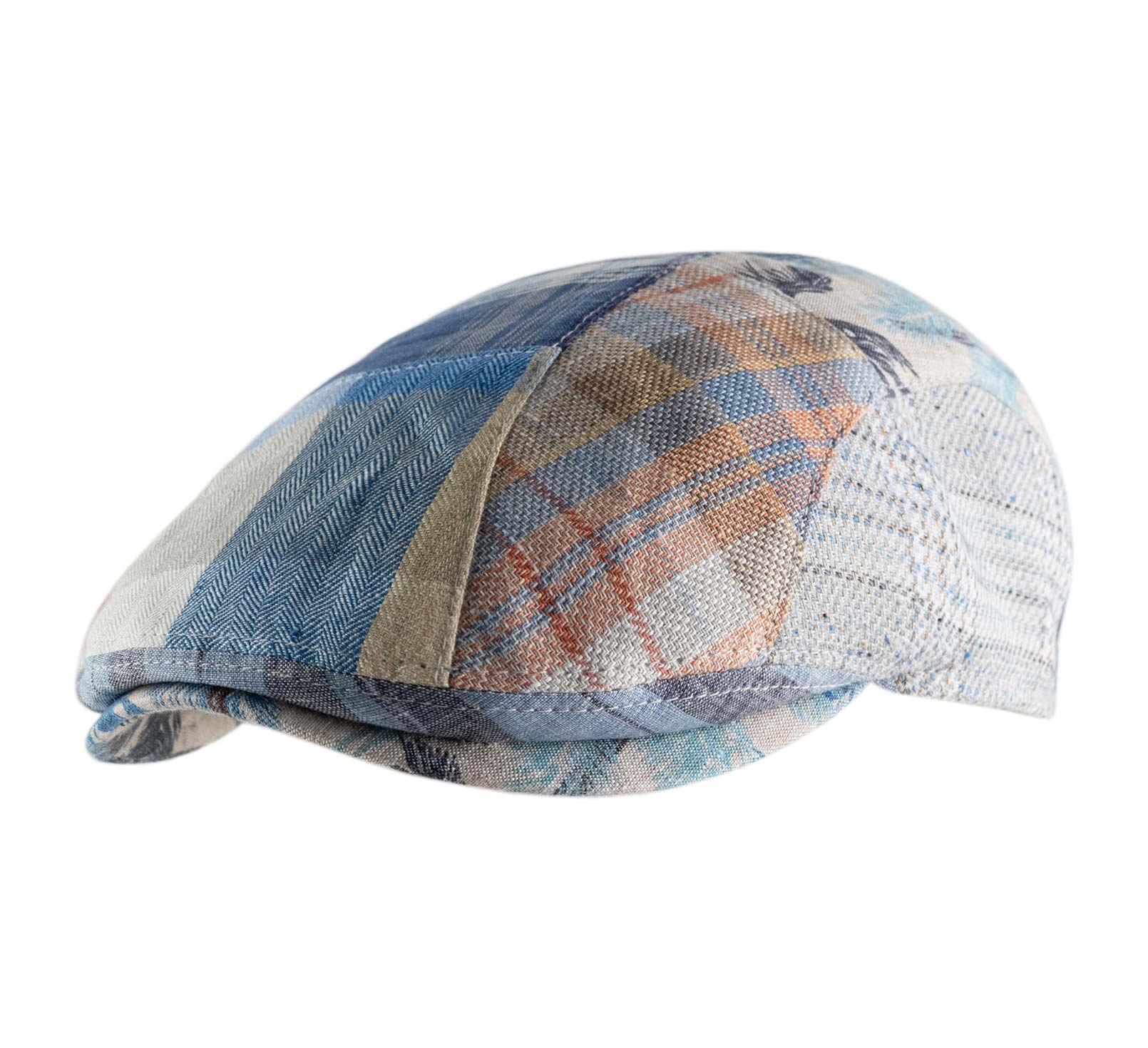 Casquette plate patchwork été