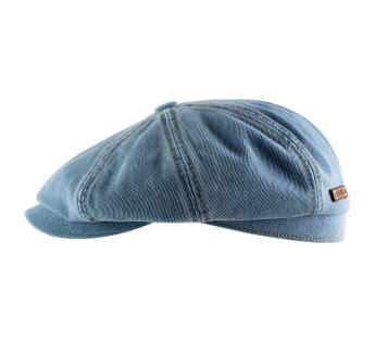 Casquette Stetson denim Hatteras Denim Barista Flat Ca